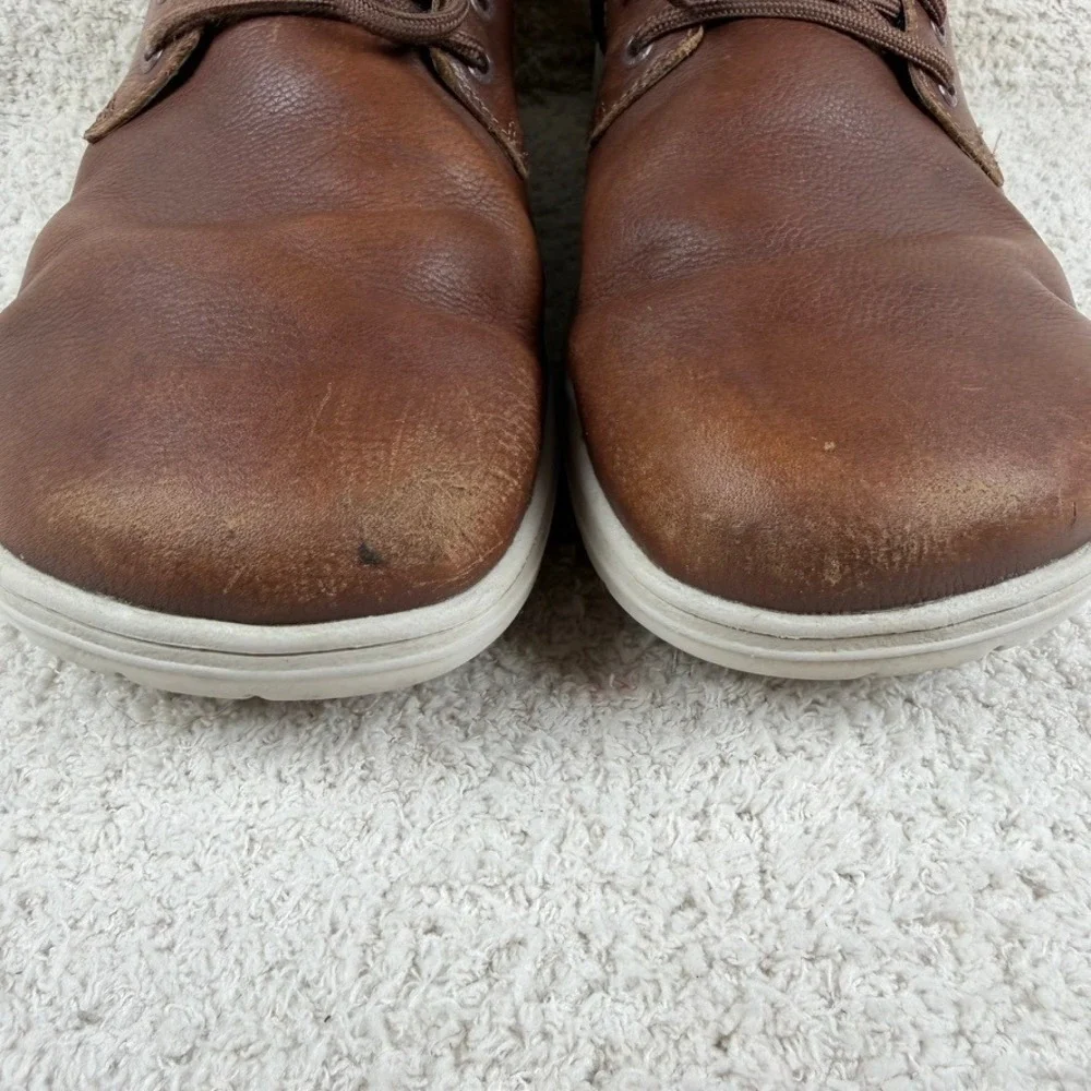 Lems Nine2Five V2 Mens 13 Barefoot Leather Shoes Coffee Cream Brown Minimalist